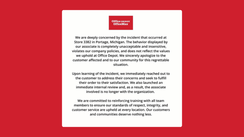 Office Depot Fires Employee After Refusal to Print Charlie Kirk Memorial Poster