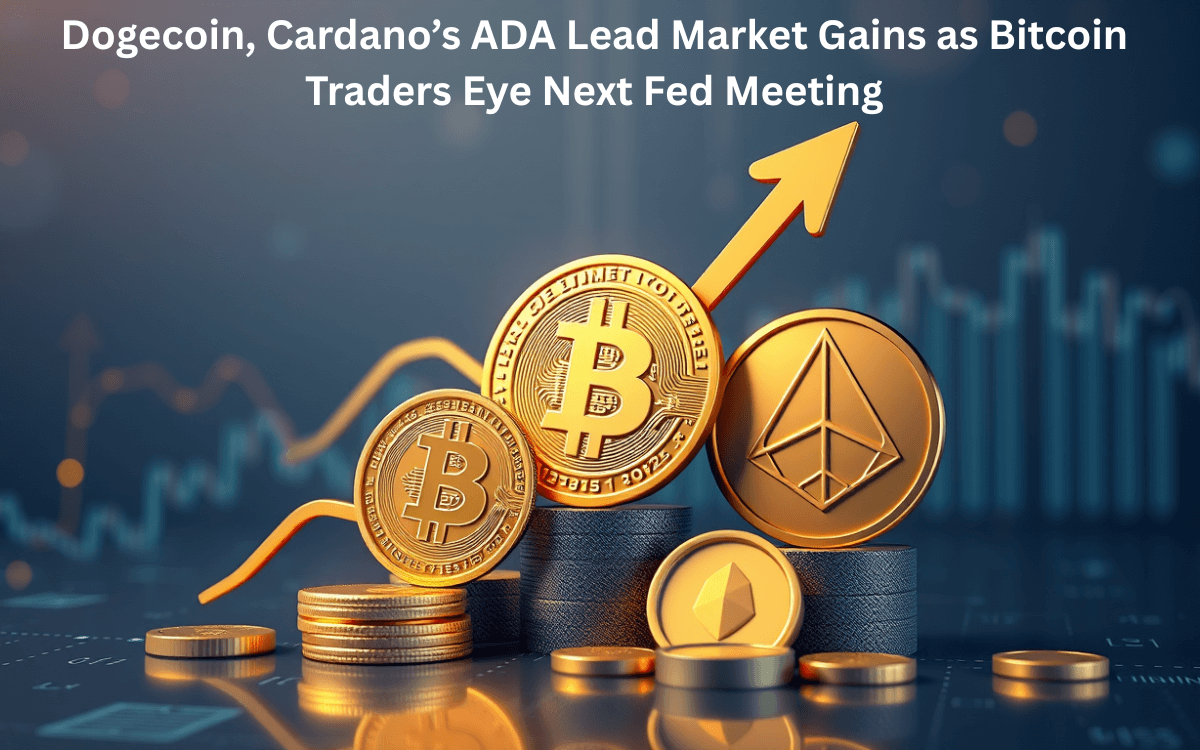 Dogecoin, Cardano’s ADA Lead Market Gains as Bitcoin Traders Eye Next Fed Meeting